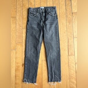 Zara Women's Charcoal Jeans Size 8